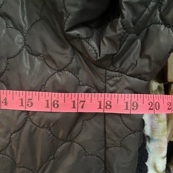 Farhi by Nicole Farhi Jacket Womens 8 Black Quilted Shacket - Picture 7 of 8